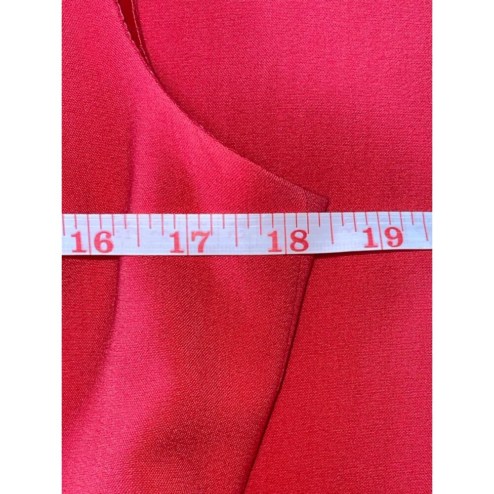 Womens Black Label by Evan Picone Red Coral Sleeveless Sheath Midi Dress 10 - Picture 5 of 8